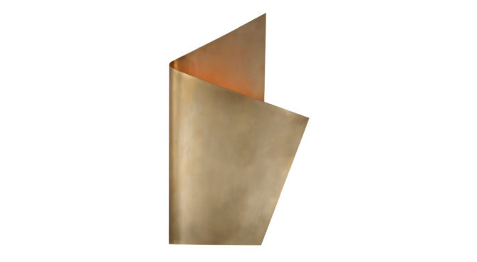 Piel Right Wrapped Sconce – Brass Product Image