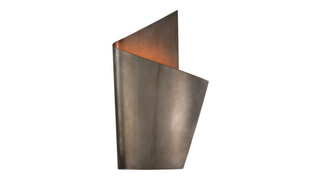 Piel Right Wrapped Sconce – Pewter Product Image