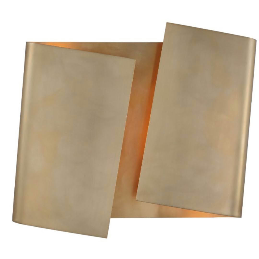 Piel Right Twisted Sconce Brass Trenzseater