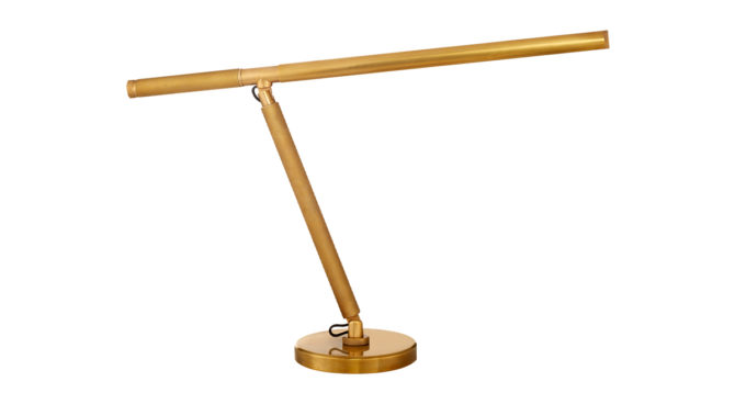 Barrett Knurled Boom-Arm Desk Lamp – Brass Product Image