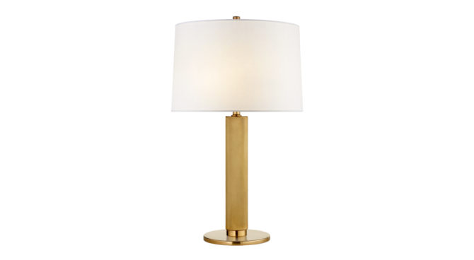 Barrett Medium Knurled Table Lamp – Brass Product Image