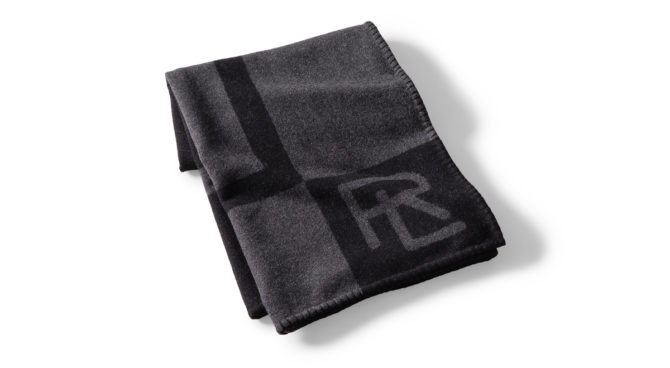 Northam Throw Blanket | Charcoal And Black Product Image