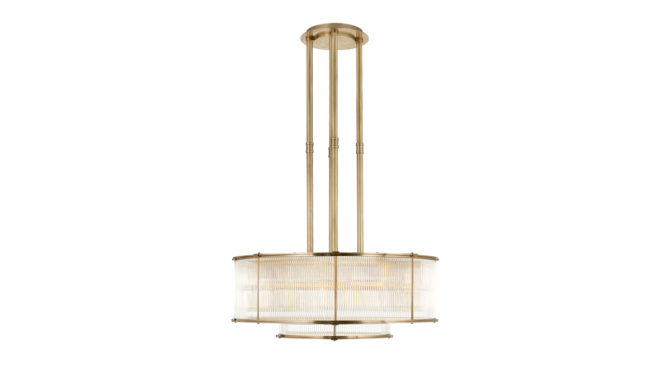Allen Large Tiered Chandelier – Brass Product Image