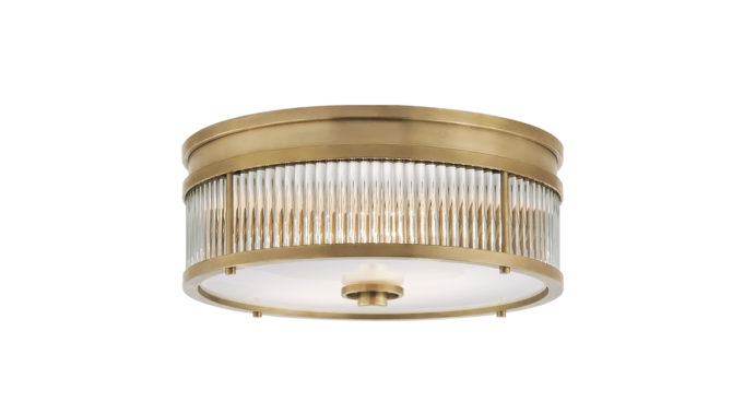 Allen Small Round Flush Mount – Brass Product Image