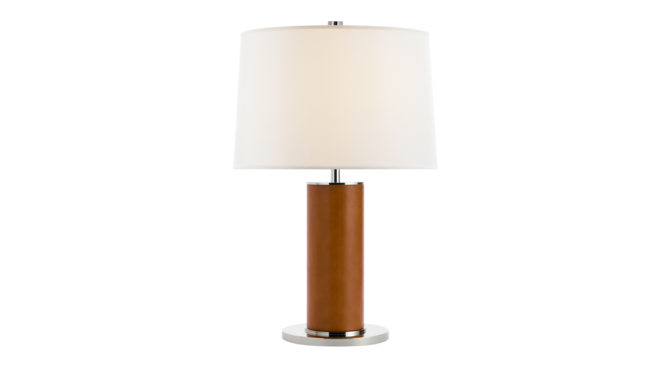 Beckford Leather Table Lamp – Saddle Product Image