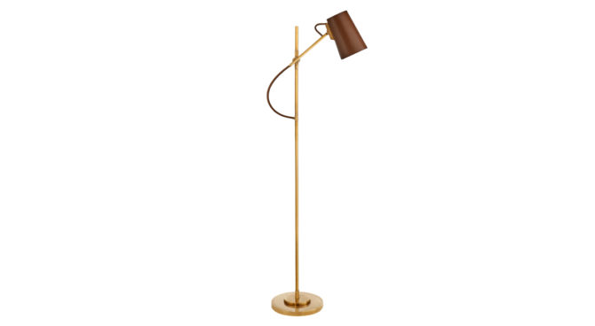 Benton Floor Lamp – Brass /  Saddle Product Image