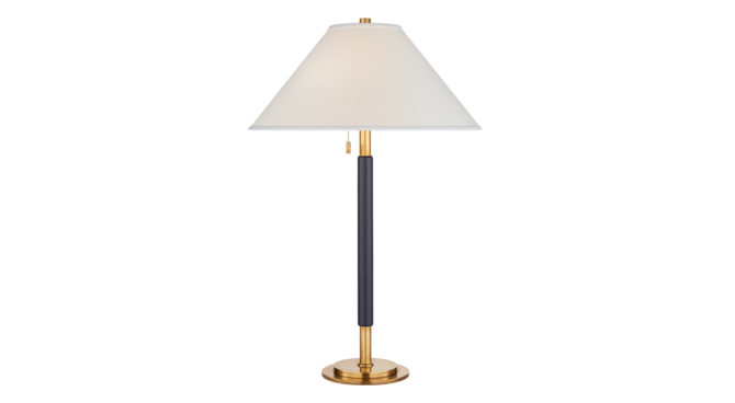 Garner Table Lamp – Brass/Navy Product Image