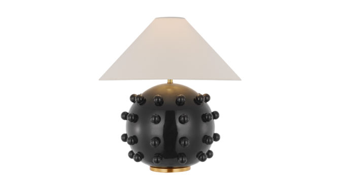 Linden Medium Orb Table Lamp – Black Product Image
