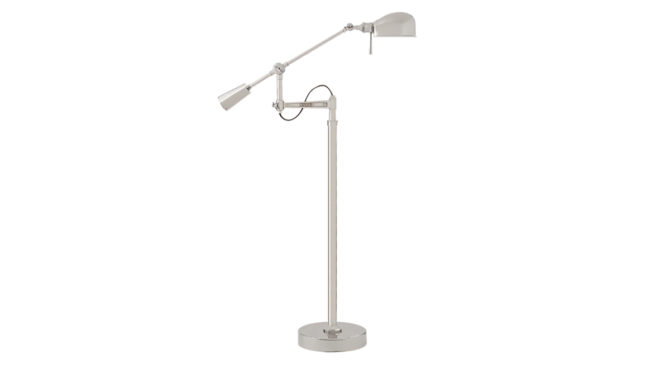 RL ’67 Boom Arm Floor Lamp – Nickel Product Image
