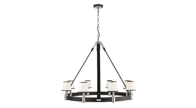 Riley Large Ring Chandelier – Nickel Product Image
