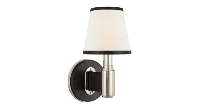 Riley Single Sconce – Nickel Product Image