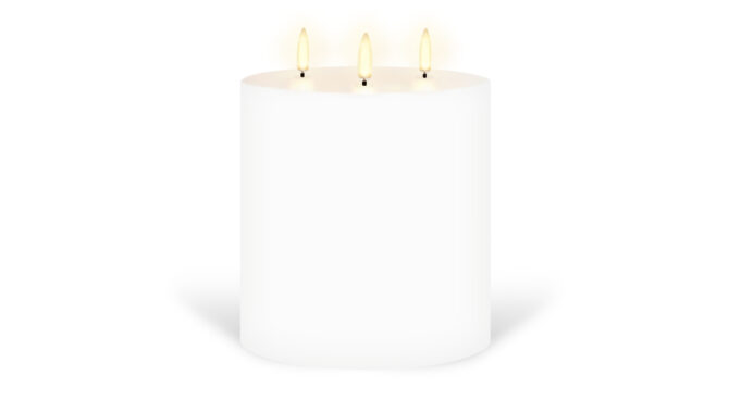 TRIPLE FLAME LED Candle – Nordic White Product Image